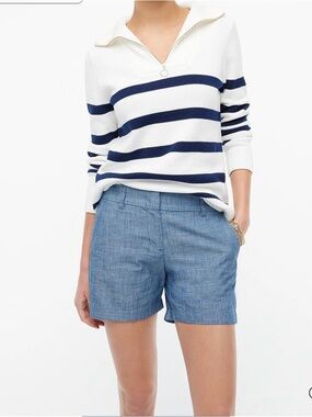 J. Crew Light Blue Chambray Classic 5” Shorts